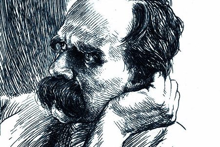 Nietszche Drawing of Friedrich Nietzsche by Karl Bauer. Copyright © Writer Pictures